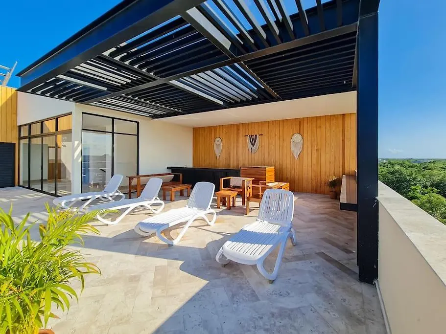 Giada 201 Jungle View Cozy 1Br W Rooftop Pool Tulum Apartment